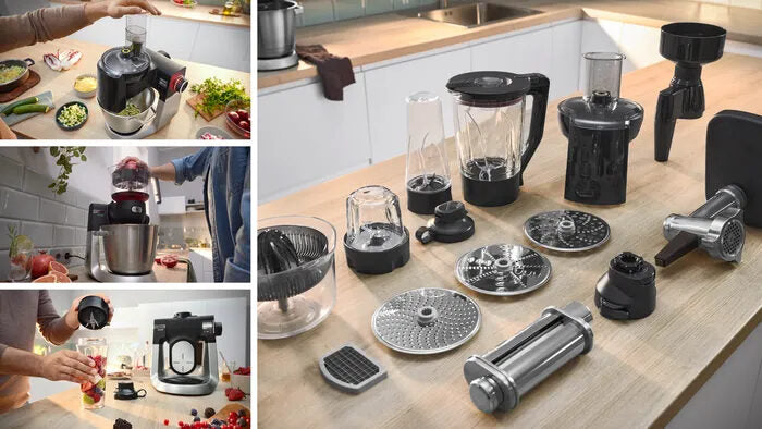 Bosch Serie 6 MUMS6ZS17 Macchina da Cucina 1600 W Nero, Inox spazzolato