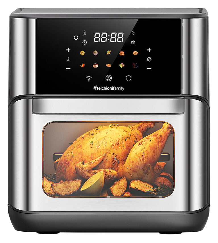 Melchioni FLORA 12L Singolo Indipendente 1800 W Friggitrice ad aria calda Nero