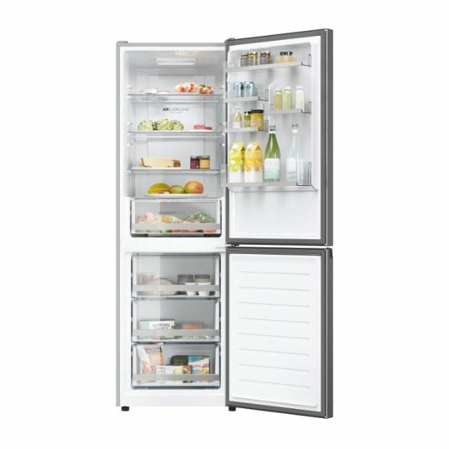 Haier 2D 60 Serie 1 HDW1618DNPK frigorifero con congelatore Libera installazione 341 L D Argento