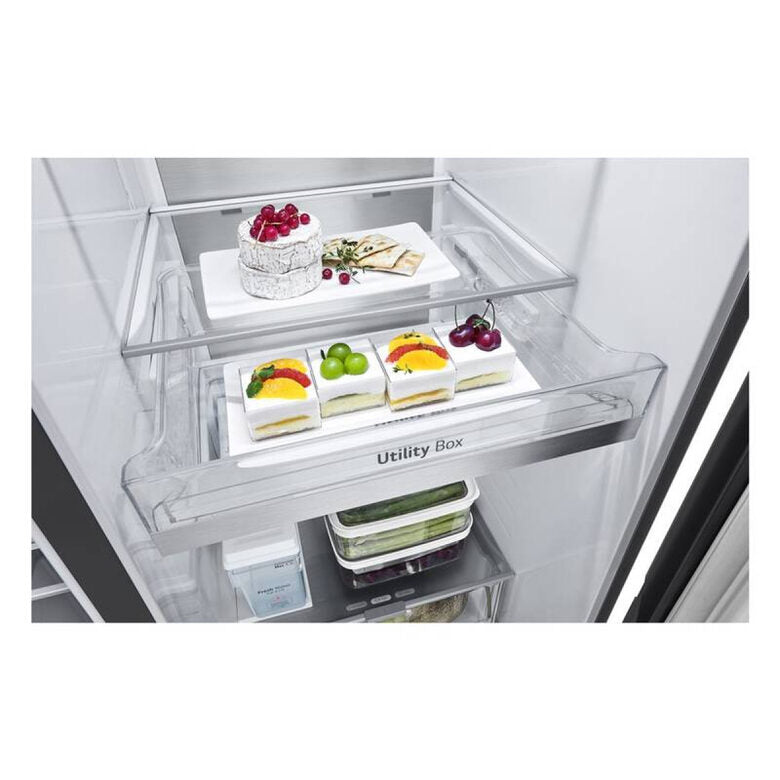 LG GSLE91EVAC frigorifero side-by-side Libera installazione 628 L C Nero