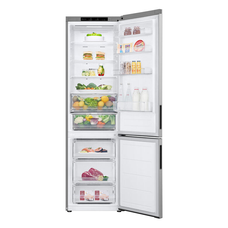 LG GBV22NCBPY Frigorifero Combinato A Libera Installazione, Total No Frost, Door Cooling, Fresh Converter, Smart Diagnosis, Classe B, Prime Silver