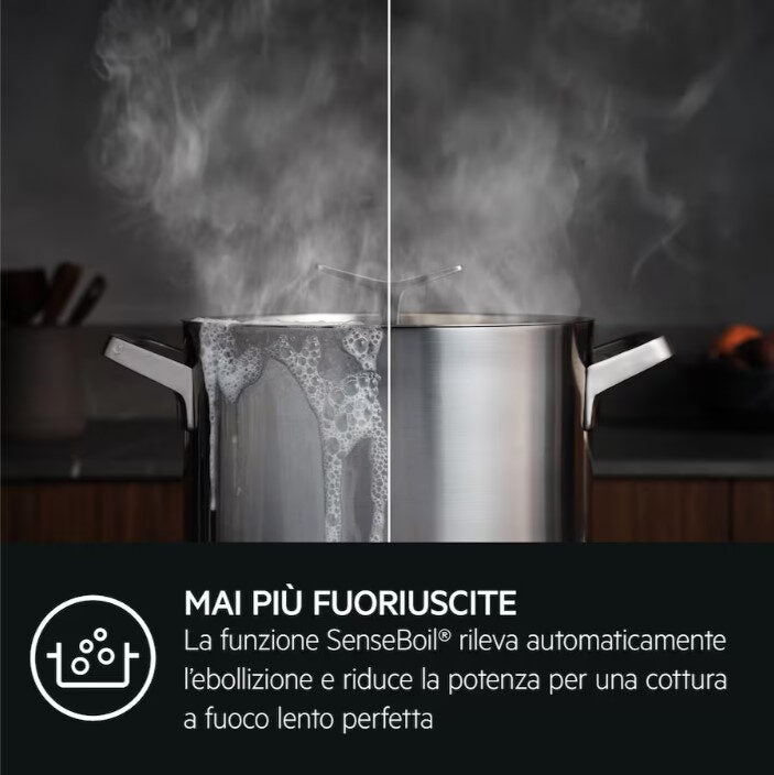 AEG TI84IB30IZ piano cottura Nero Da incasso 80 cm Piano cottura a induzione 4 Fornello(i)