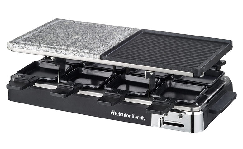 Melchioni 118380036 Olimpia Set piastra e pietra Per Raclette