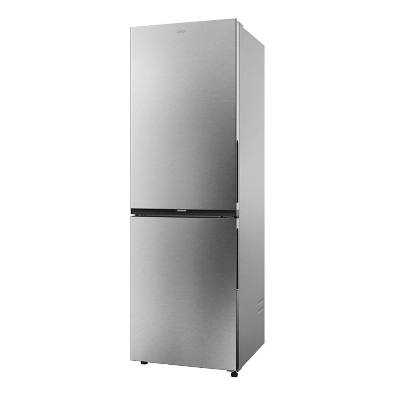 Candy CNCQ2T618EX Fresco 300 Frigorifero Combinato A Libera Installazione, No Frost, Area Fresh 0°C, Classe E, Acciaio Inox