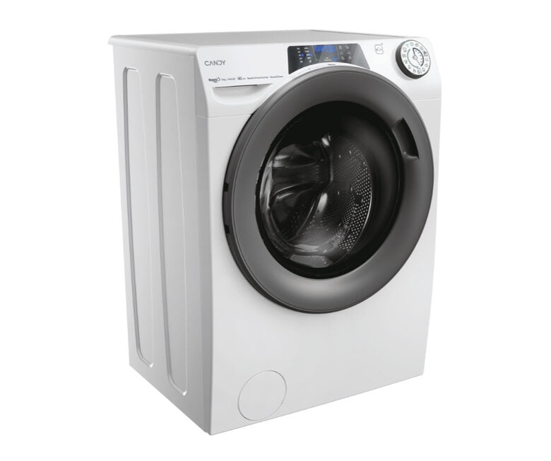 Candy RapidÓ PRO , Lavatrice Carica Frontale 8 KG, 30% più efficente della classe A, 1400 giri, Bianco, Inverter, Vapore, Wi-Fi, RP 486BWMR9/1-S