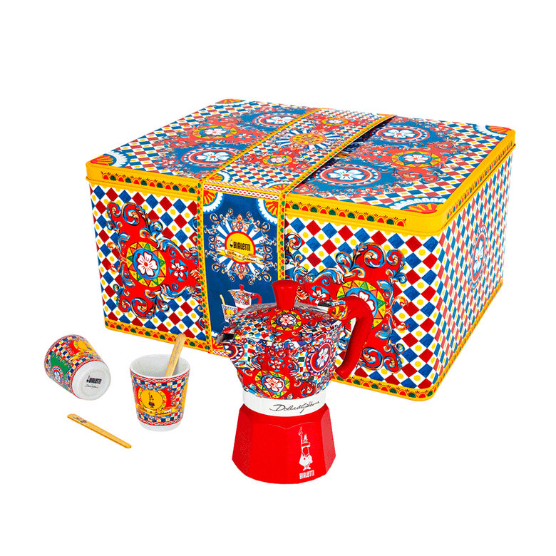 Bialetti Box Moka Express 0,09 L Blu, Rosso, Bianco