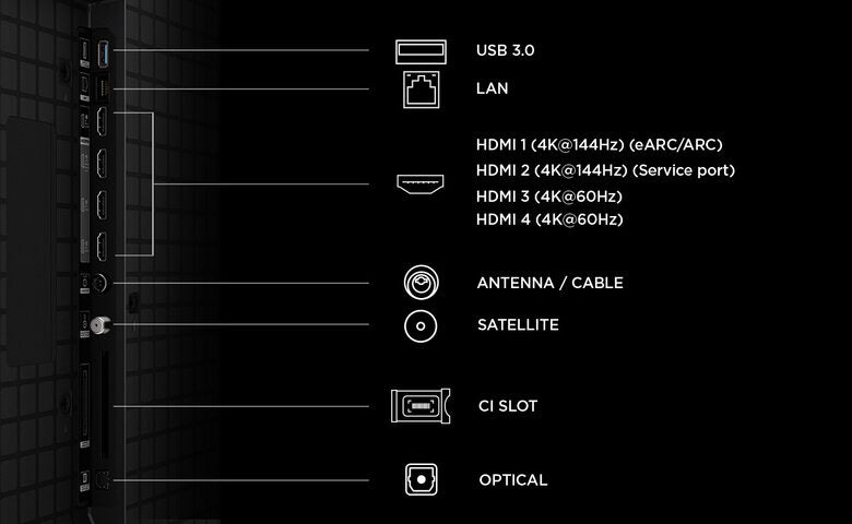 TCL P8L TV 85P8L – QD-Mini LED 85", 4K HDR, Google TV, 144Hz VRR, Audio Onkyo 2.1