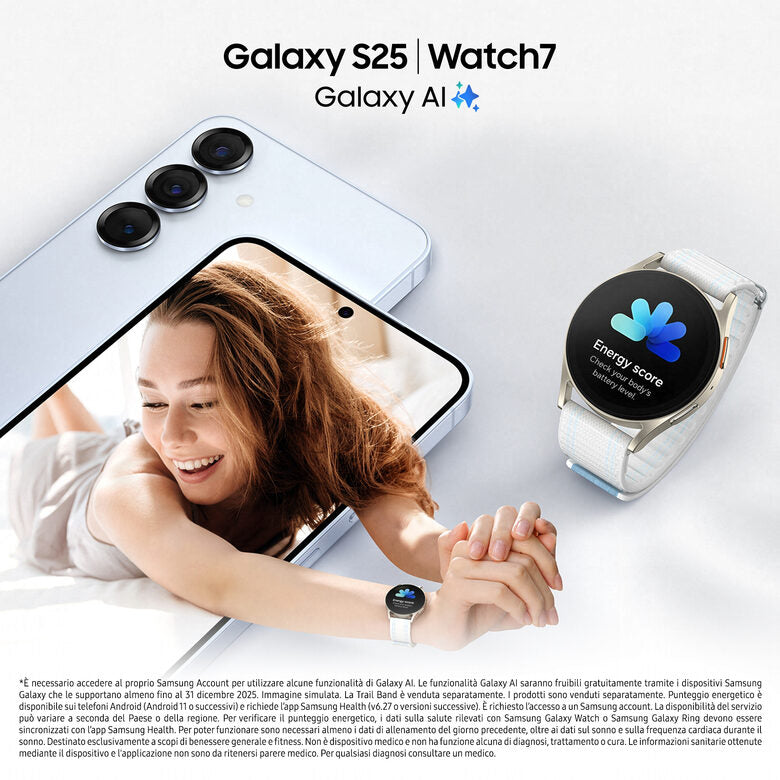 Samsung Galaxy S25 Smartphone AI, Display 6.2'' FHD+ Dynamic AMOLED 2X, Fotocamera 50MP, RAM 12GB, 128GB, 4.000 mAh, Icyblue