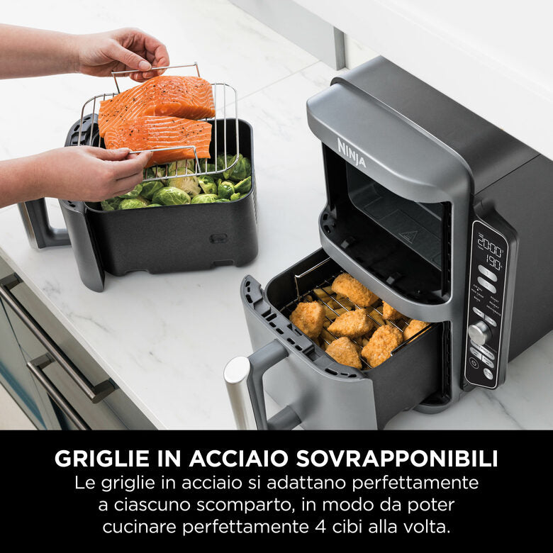 Ninja Friggitrice ad aria Double Stack XL da 9,5 L SL400EU