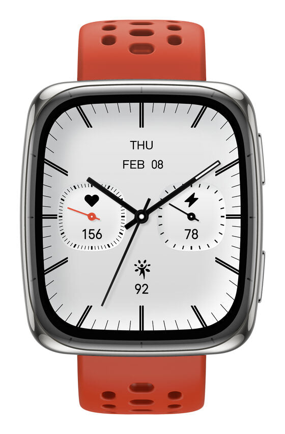 Amazfit Active 2 Square Vetro zaffiro con display AMOLED Pagamento contactless 5 sistemi satellitari & mappe offline Durata della batteria fino a 10 giorni