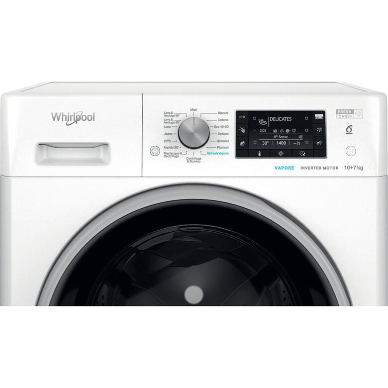 Whirlpool FreshCare Lavasciuga a libera installazione - FFWDD 107448 WBS IT