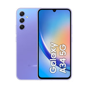 Samsung Galaxy A34 5G Display FHD+ Super AMOLED 6.6”, Android 13, 8GB RAM, 256GB, Doppia SIM, Batteria 5.000 mAh, Awesome Violet