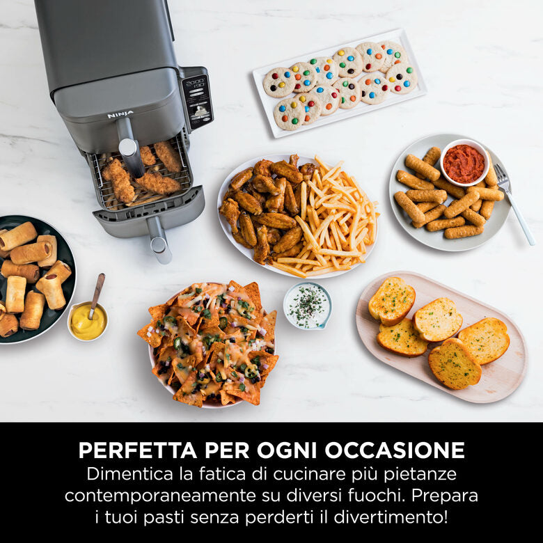 Ninja Friggitrice ad aria Double Stack XL da 9,5 L SL400EU