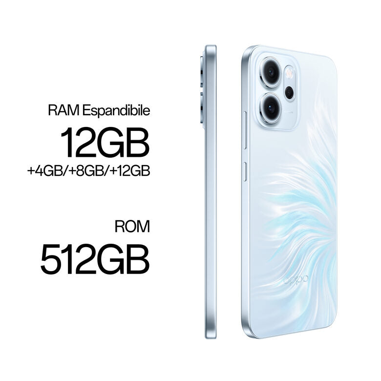 OPPO Reno14 FS Smartphone 5G 16,7 cm (6.57") Doppia SIM Android 15 USB tipo-C 12 GB 512 GB 6000 mAh Blu