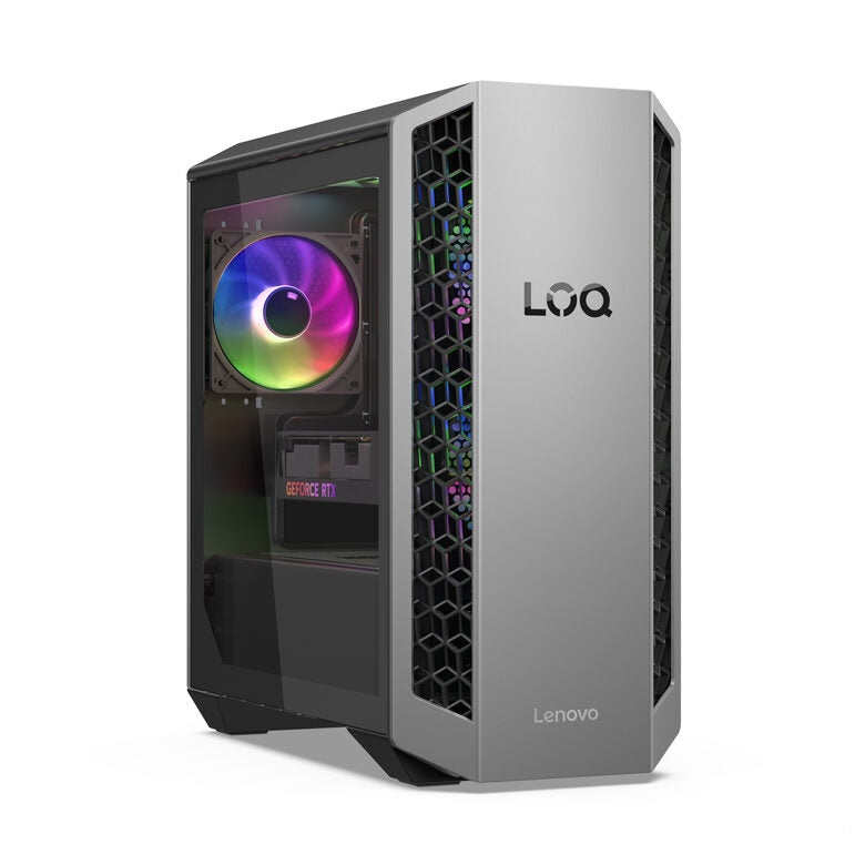 Lenovo LOQ | Desktop Gaming Tower | Processore AMD Ryzen 7 8745HX | memoria RAM 16GB | Memoria SSD 512GB | Scheda Grafica NVIDIA RTX 5050 8GB | Sistema Operativo WINDOWS 11 HOME | 26L_LUNA_GREY