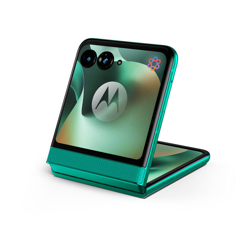 Motorola razr 70 (8/256GB, Doppia camera 50MP, Display interno FHD+ 6.9" 120Hz e esterno 3.62", MediaTek Dimensity 7450X, 4800mAh, TurboPower 30W, Android 16), PANTONE Sporting Green