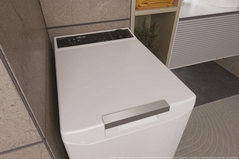Haier THASN286TM5-S T Series 7 Lavatrice A Libera Installazione Carica Dall'alto 8 Kg, 1200 Giri, Classe A, Bianco, Inverter, Vapore, Wi-fi