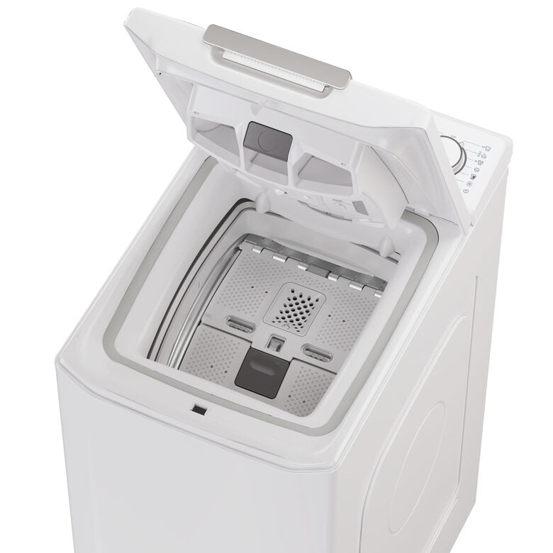 Candy TCA284TM5-S ProWash 500 Lavatrice A Carica Dall'alto Libera Installazione 8 Kg, 1200 Giri, Smart Drum Opening, App hOn, Motore Inverter, Classe A, Bianco