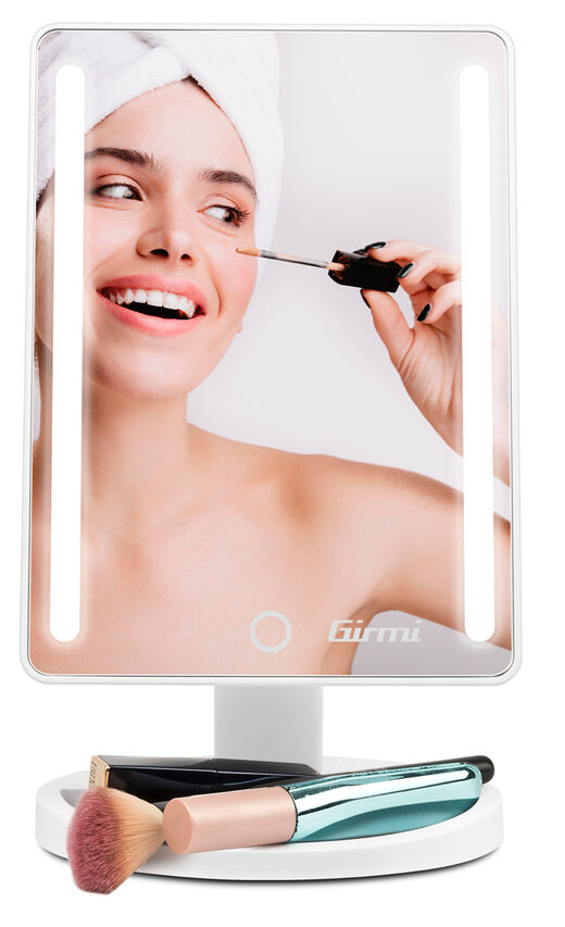 Girmi BE04 specchietto per trucco Libera installazione Rettangolare Bianco