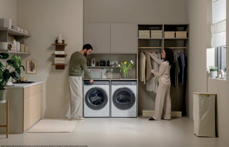 Haier HW100-B14367U1 X Serie 7 Lavatrice A Libera Installazione 10 Kg, 1400 Giri, Classe A, Bianco