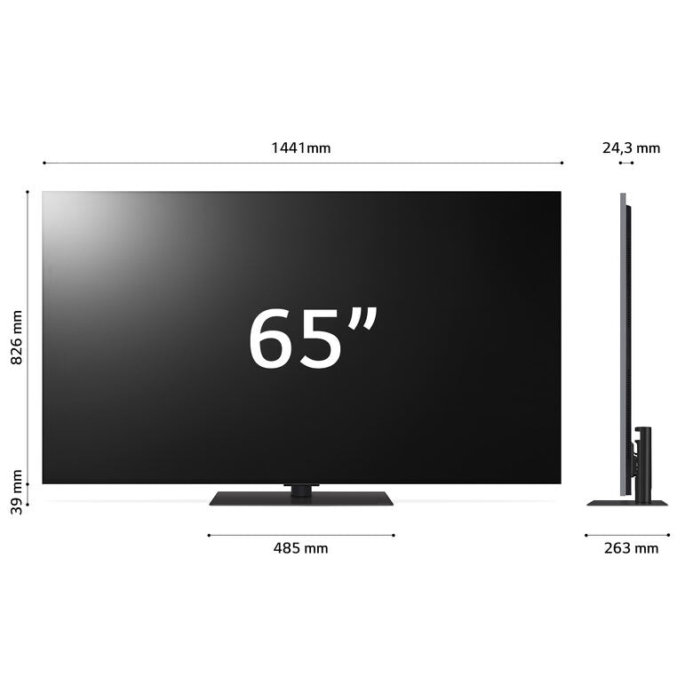 LG Oled65G46LS Televisione Smart TV 65 Pollici Oled Evo 4K Serie G4 Base Inclusa