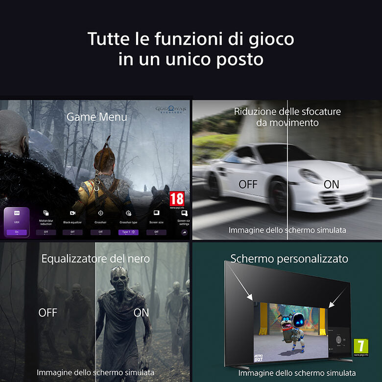 Sony K-65XR8 Televisione 65" 4K Ultra HD Smart TV Wi-Fi Nero