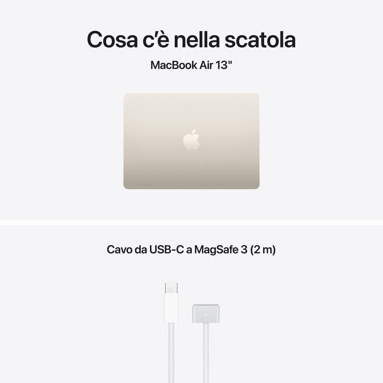 Apple MacBook Air 13" M5 chip 10‑core CPU 8‑core GPU, 16GB, 512GB SSD - Galassia