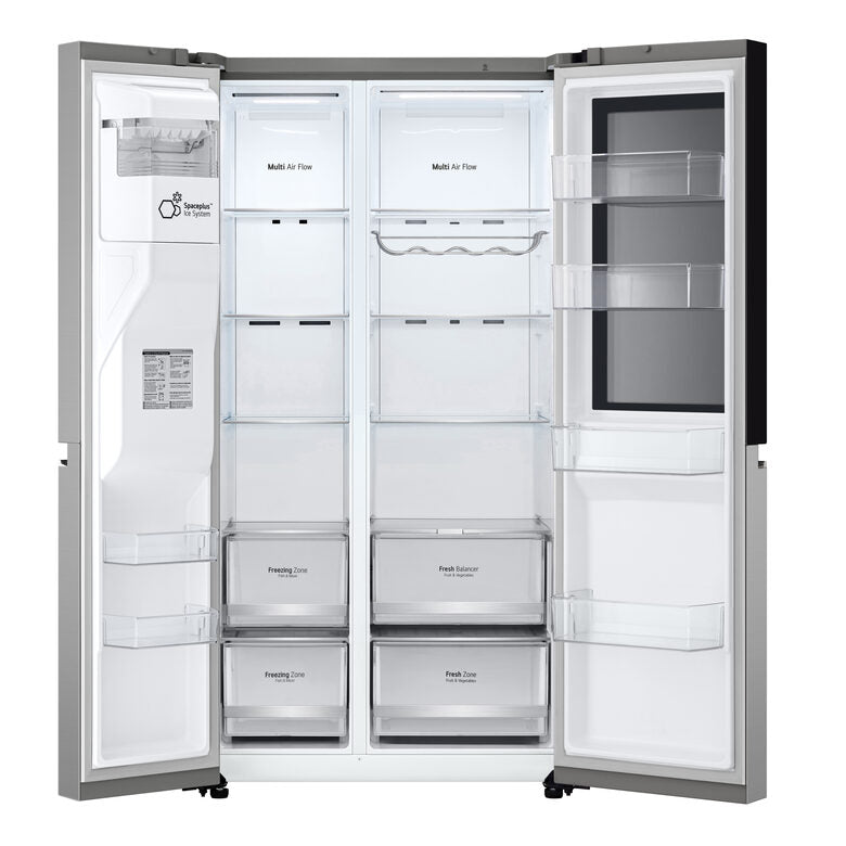LG GSGV80PYLD Frigorifero A Libera Installazione Side-by-side , Fresh Balancer™,  Instaview, Wi-fi, Classe D, Argento