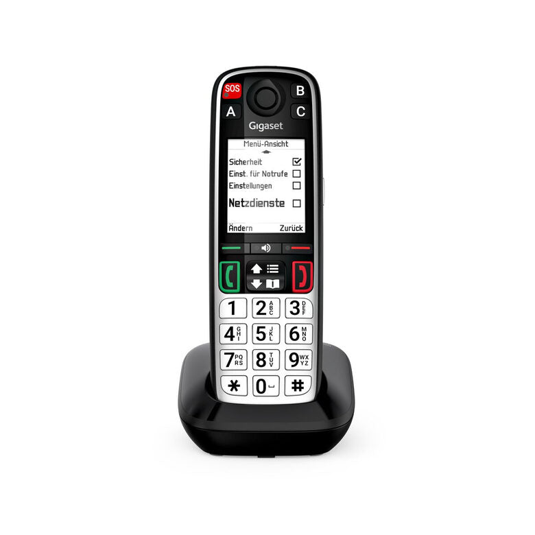 Gigaset EASY 500 Telefono analogico/DECT Identificatore di chiamata Nero, Argento