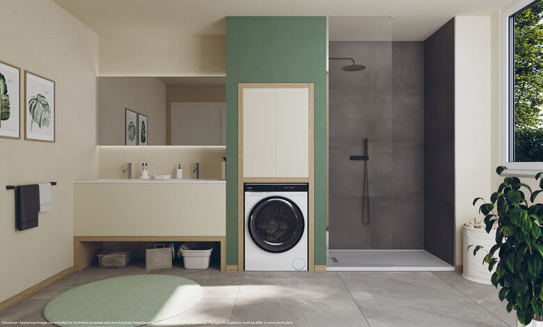 Candy BWS 4128B8-S Lavasciuga A Libera Installazione 12 Kg, 1400 Giri, ProWash&Dry, Proactive Ecowash, Candy Clean Shields, Soft Drum, Classe D, Bianco