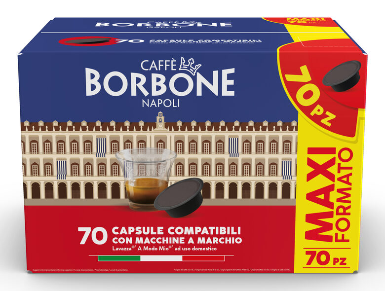 Caffè Borbone Miscela Decisa in capsule 70pz per macchine da caffè Lavazza® A Modo Mio®