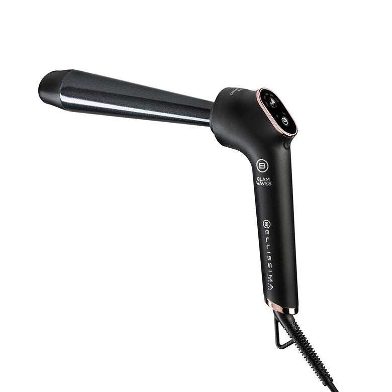 Bellissima Imetec Glam Waves, Ferro Arricciacapelli, Forma Conica, Display, 5 Temperature, Rivestimento Ceramica Diamon e Cheratina, Calore Costante, Puntale Antiscottatura, Riscaldamento Ra