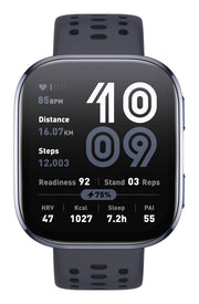 Amazfit Bip 6 Black 5 cm (1.97") AMOLED Digitale 390 x 450 Pixel Touch screen Nero GPS (satellitare)