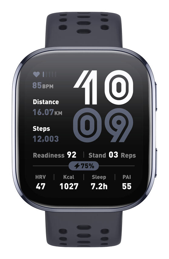 Amazfit Bip 6 Black 5 cm (1.97") AMOLED Digitale 390 x 450 Pixel Touch screen Nero GPS (satellitare)