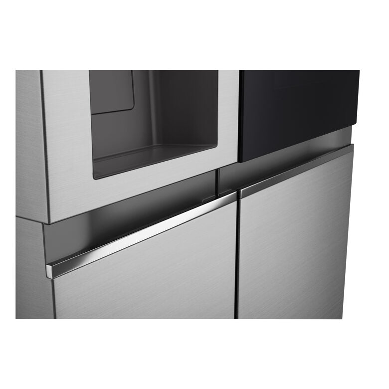 LG InstaView GSGV81PYLL Frigorifero Side-by-Side , Classe E, 635L, Wi-Fi, Senza allaccio, Door Cooling, Prime Silver