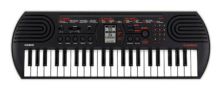 Casiotone SA-81 Tastiera Musicale con 44 tasti Nera