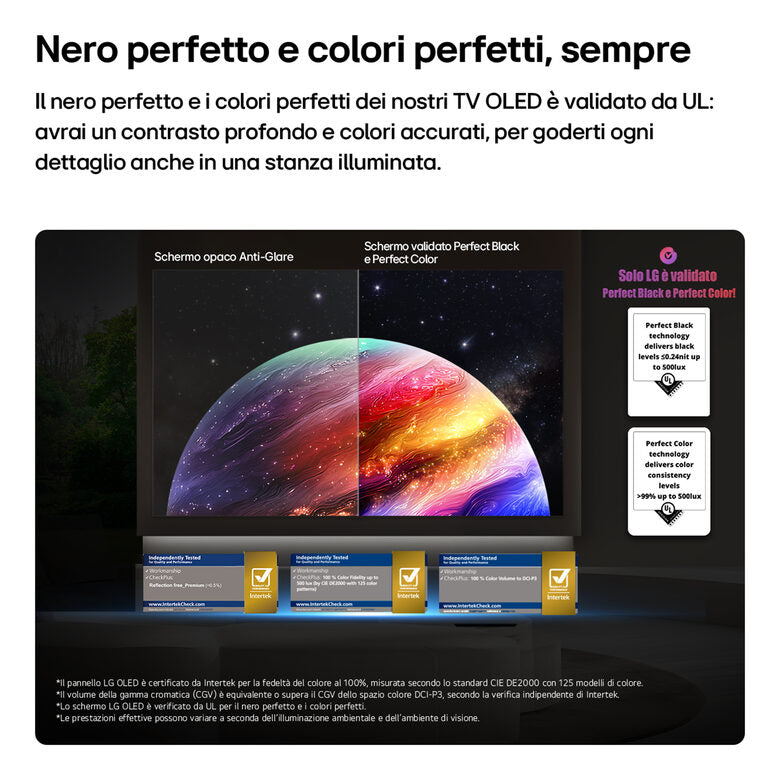 LG OLED evo AI 77'' Serie C6 OLED77C65LA, 4K, Hyper Radiant Color, Processore α11 Gen3, VRR 165Hz,G-Sync, SMART TV 2026