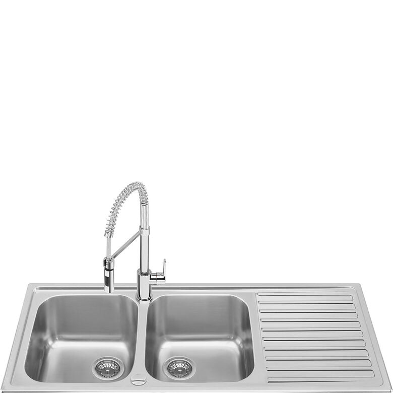 Smeg LLR116-2 lavello Lavello montato su piano Rettangolare Acciaio inossidabile