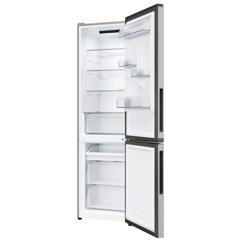 Candy CNCQ2T518EX City Fresco 300 Frigorifero Combinato A Libera Installazione, No Frost, Circle Fresh, Classe E, Acciaio Inox