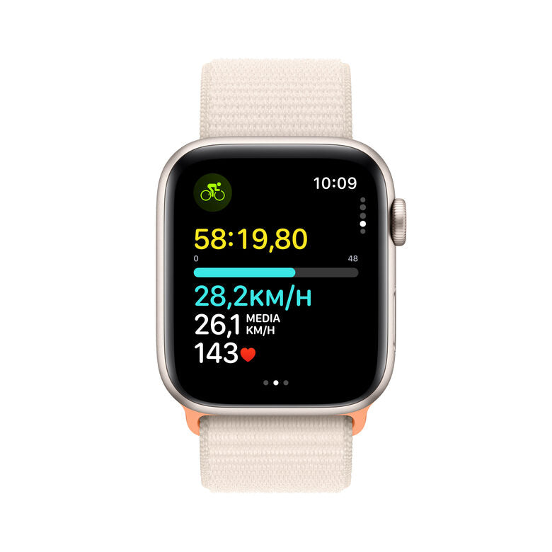Apple Watch SE GPS + Cellular Cassa 44mm in Alluminio Galassia con Cinturino Sport Loop Galassia