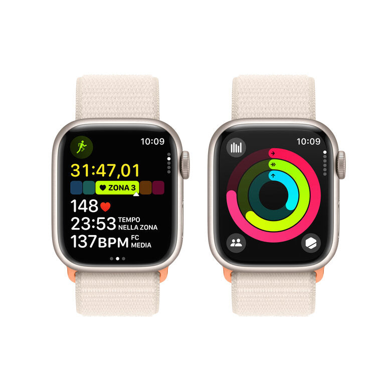 Apple Watch Series 9 GPS Cassa 41mm in Alluminio Galassia con Cinturino Sport Loop Galassia