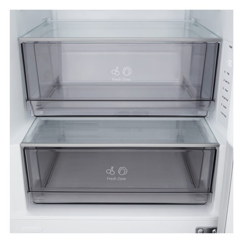 LG GBBSJ10DEP Frigorifero Combinato A Libera Installazione, Total No Frost, Tecnologia DoorCooling+™, Smart Inverter, Classe D, Nero
