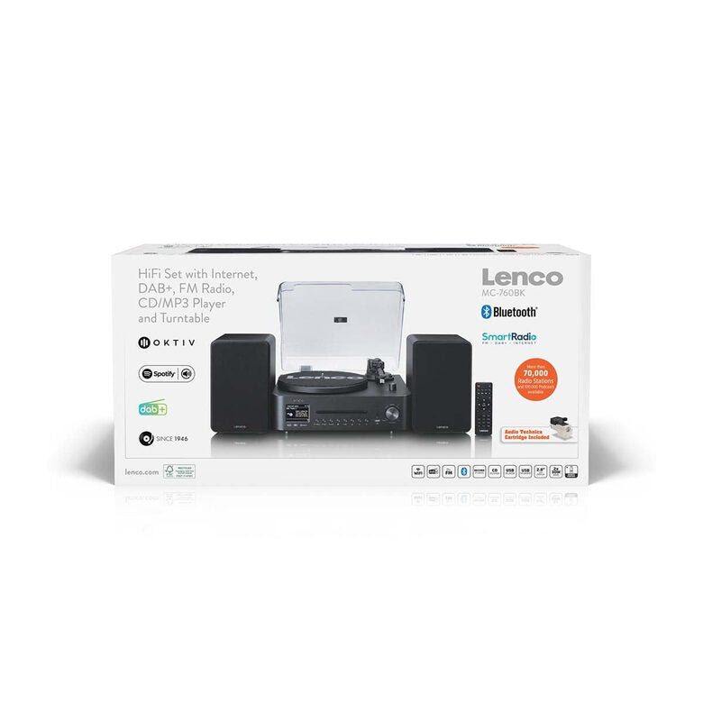 Lenco MC-760BK set audio da casa 60 W Nero