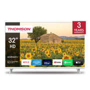Thomson 32HA2S13W Televisione Smart TV 32 Pollici Led Frameless T2/c2s2 Android 11 Hd Wi-fi Bianco