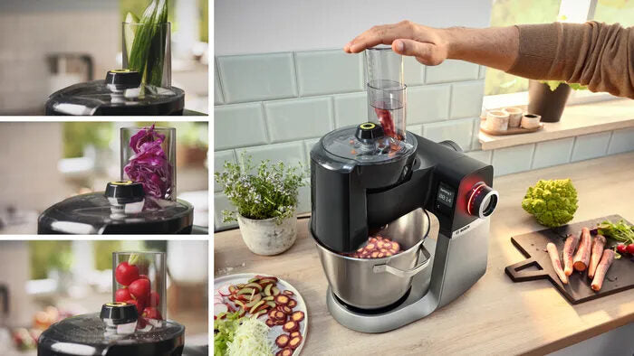 Bosch Serie 6 MUMS6ZS34 Macchina da Cucina 1600 W Nero, Inox spazzolato