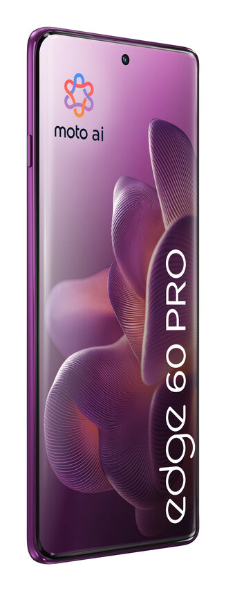 Motorola edge 60 pro con Moto AI (12/512GB, Fotocamera 50+50+10MP, selfie 50MP, Display 6.67" pOLED 120Hz, MediaTek Dimensity 8350, batteria 6000mAh, ricarica 90W, Android 15), PANTONE Spark