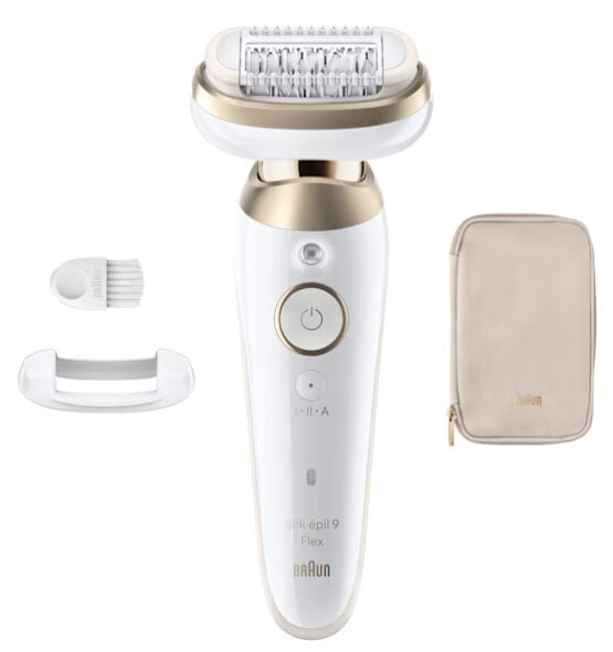 Braun Silk-épil 9 3D SES9-011 Epilatore Wet & Dry Ricaricabile con Testina Flessibile