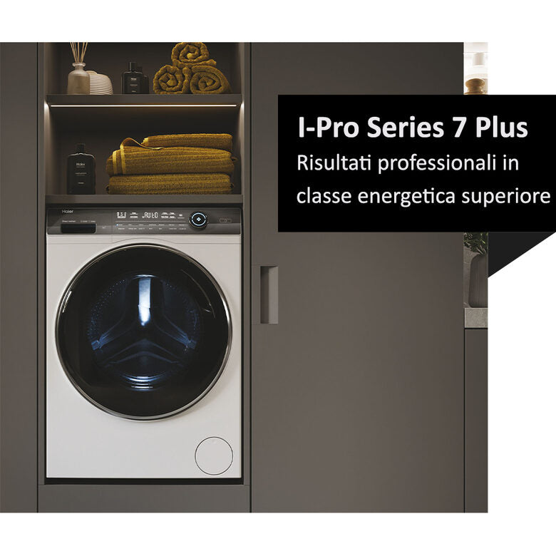 Haier HW110-B14979EU1IT I-Pro Serie 7 Plus Lavatrice A Libera Installazione 11 Kg, 1400 Giri, Classe A-30%, Bianco