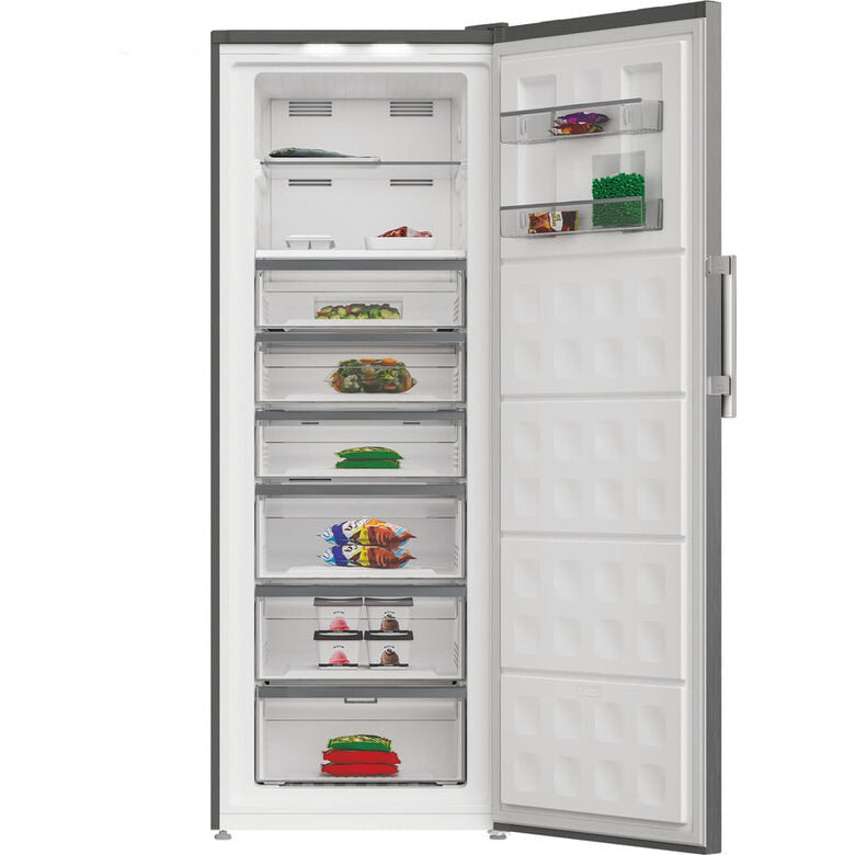 Whirlpool WHFF 6404 X6E Congelatore verticale a libera installazione, No Frost, Classe C, Inox, h191 cm