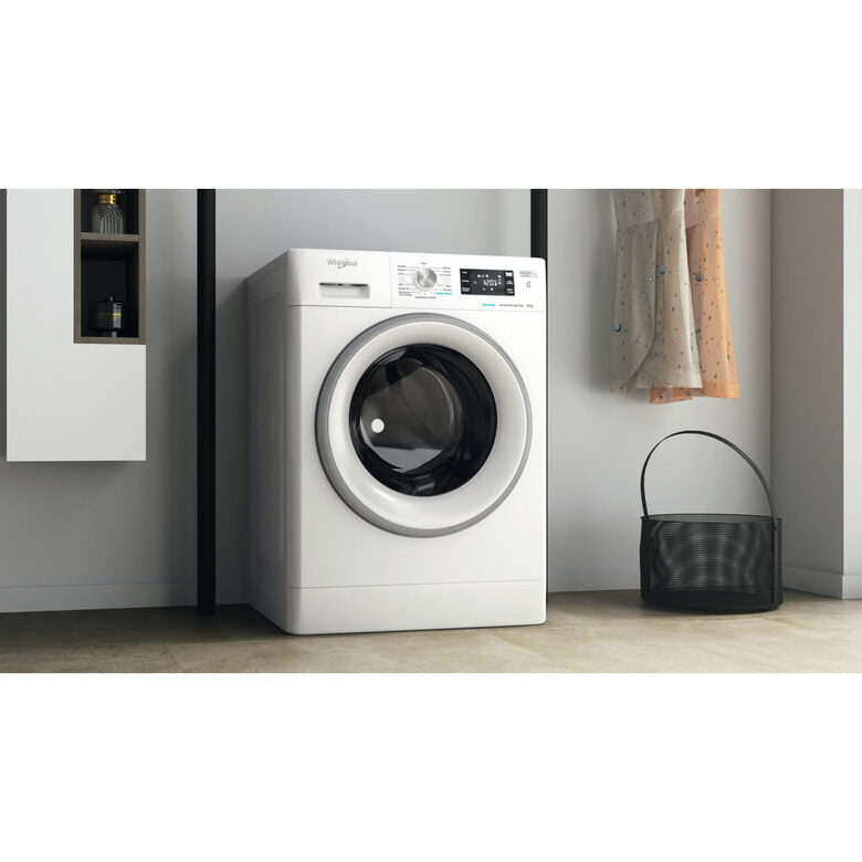 Whirlpool FFB 846 SV IT Lavatrice A Libera Installazione 8 Kg, 1400 Giri, Tecnologia 6° Senso, FreshCare, Classe A, Bianco